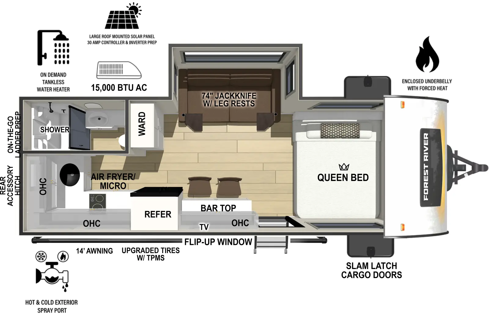 R Pod RP-185 Floorplan